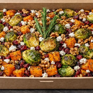 Roasted Pumpkin & Brussels Sprout Salad