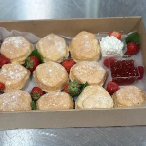 Scone Box with Jam & Cream