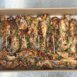 Sesame Chicken Skewer Tray