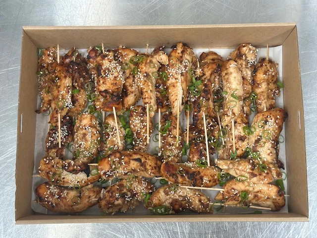 Sesame Chicken Skewer Tray